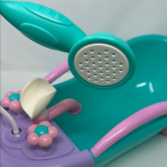 Colorful Baby Doll Bathtub with Shower Head 18x7” Kid’s Toy - Picture 4 of 7